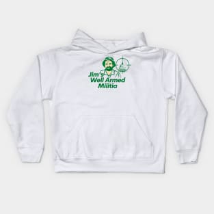 Jim's Well Armed Militia Kids Hoodie